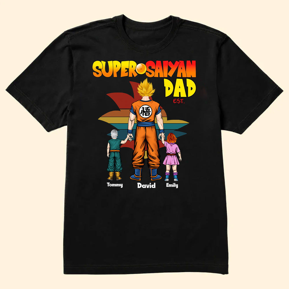 Dragon Ball Dad You're Our Superhero As Always - Gift For Father's Day - Personalized TShirt