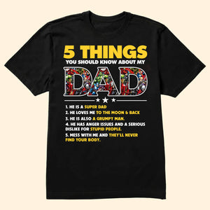 Super Hero Papa I Love You For Ever - Gift For Dad, Husband, Father's Day - Personalized Shirt 2 Side