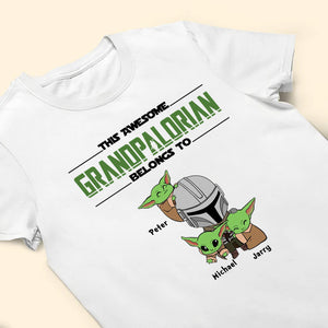 Baby Yoda This Awesome Dadalorian Belongs To Us - Gift For Father's Day - Personalized TShirt