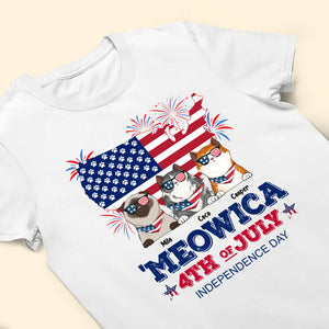 Meowica 4th Of July Independence Day - Gift For Cat Lovers - Personalized TShirt