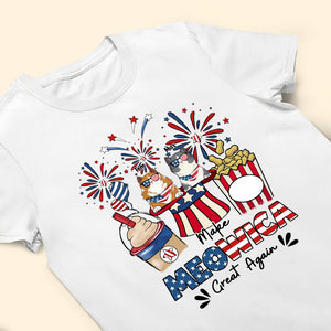 Make Meowica Great Again 4th of July - Gift For Cat Lovers - Personalized TShirt - CL12 NA94