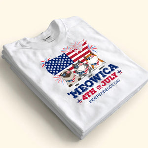 Meowica 4th Of July Independence Day - Gift For Cat Lovers - Personalized TShirt