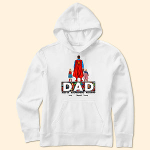 Dad, The Myth The Superhero The Legend - Gift For Father's Day - Personalized TShirt