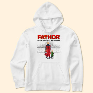 My Fathor My Superhero - Gift For Dad, Husband, Father's Day - Personalized TShirt