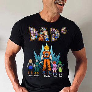 Dragon Ball The Power Of Flash My Dad Is A Hero - Gift For Father's Day - Personalized Shirt 2 Side