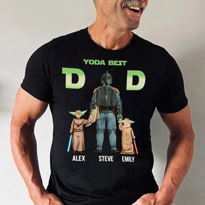 Star War Dad You Are As Strong As Chewie, As Wise As Yoda - Gift For Dad, Father's Day - Personalized Shirt 2 Side CL08