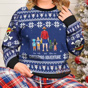 One Piece Family - Gift For Christmas - Personalized Ugly Sweater - CL11 NH96