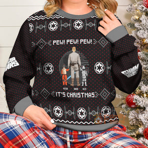 Star Wars Imperial Pew Pew - Gift for Dad, Grandpa, Husband - Personalized Ugly Sweatshirt - CL08 NH96