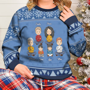 Merry Christmas With Lots Of Love - Gift For Family - Personalized Ugly Sweatshirt - CL35 NA94