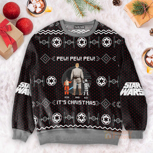 Star Wars Imperial Pew Pew - Gift for Dad, Grandpa, Husband - Personalized Ugly Sweatshirt - CL08 NH96