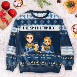 Christmas Is A Reminder Of The Joy That Family Brings - Gift For Family - Personalized Ugly Sweatshirt - CL33 NA94