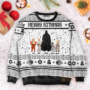 Star Wars Darth Vader Black And White - Gift For Christmas - Personalized Ugly Sweater - CL08 NH96