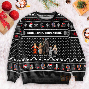 Star Wars Adventure Gift for Dad, Grandpa, Husband - Christmas Personalized Ugly Sweatshirt - CL08 NH96