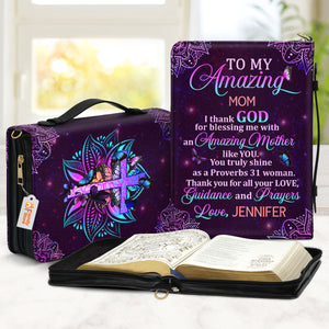 To My Amazing Mom - Thoughtful Gift For Christians - Personalized Bible Covers - AT4081235