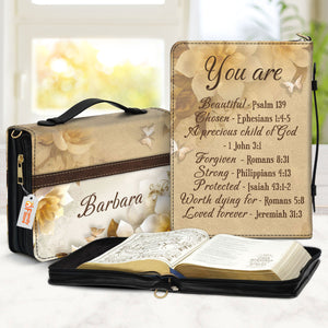 You Are Protected Beautiful Flower - Unique Personalized Bible Covers - AT4081414