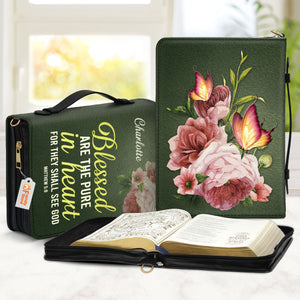 Blessed Are The Pure In Heart Matthew 5:8 - Thoughtful Gift For Christians - Personalized Bible Covers - AT4080845