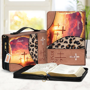 He Is Risen - Beautiful Personalized Bible Covers - AT4081424