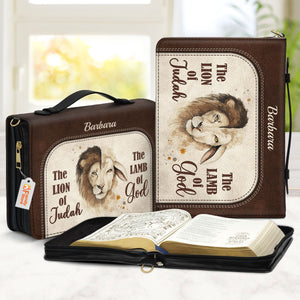 The Lion Of Judah The Lamb Of God - Beautiful Personalized Bible Covers - AT4081436