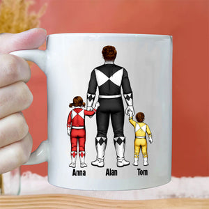 Dad Thank You For Morphin With Us - Gift For Dad - Personalized Ceramic Mug - CL21 NA94