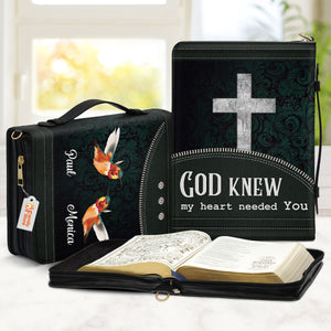 God Knew My Heart Needed You - Thoughtful Gift For Christians - Personalized Bible Covers - AT4080749