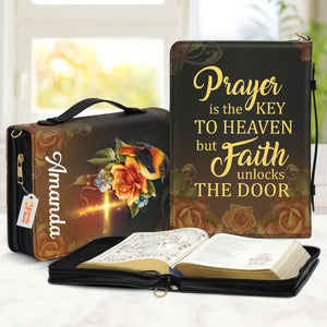 Roses And Bird Prayer Is The Key To Heaven - Beautiful Personalized Bible Covers - AT4082419