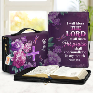 I Will Bless The Lord - Scripture Gifts For Women Of God - Personalized Bible Covers - AT4081322