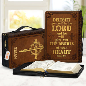 Delight Yourself In The Lord - Scripture Gifts For Women Of God - Personalized Bible Covers - AT4082457