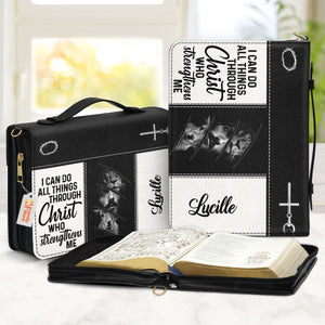 I Can Do All Things Through Christ - Thoughtful Gift For Christians - Personalized Bible Covers - AT4080819