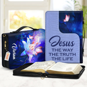 Jesus The Way The Truth The Life - Scripture Gifts For Women Of God - Personalized Bible Covers - AT4080607