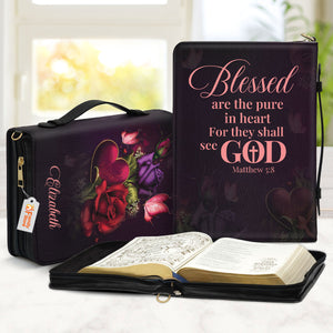 Blessed Are The Pure In Heart For They Shall See God - Awesome Personalized Bible Covers - AT4081421