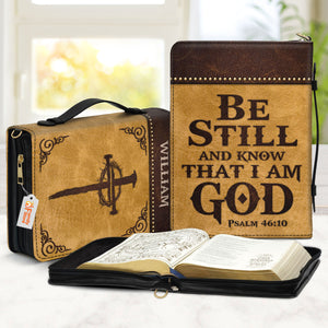 Be Still And Know That I Am God - Thoughtful Gift For Christians - Personalized Bible Covers - AT4082463