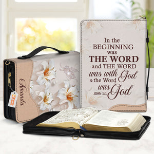 Lily In The Beginning Was The Word - Awesome Personalized Bible Covers - AT4081409