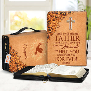 John 1416 Pigeon And Cross - Beautiful Personalized Bible Covers - AT4082429