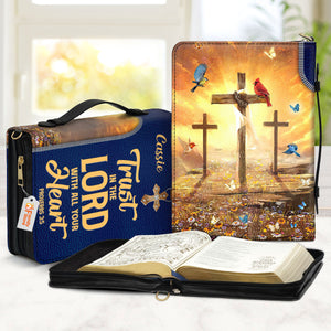 Trust In The Lord With All Your Heart - Thoughtful Gift For Christians - Personalized Bible Covers - AT4081447