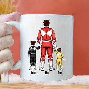 To The World You May Just Be A Dad But To Us You're A Hero - Gift For Dad - Personalized Ceramic Mug - CL21 NA94