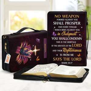 No Weapon Formed Against You Shall Prosper - Thoughtful Gift For Christians - Personalized Bible Covers - AT4080723