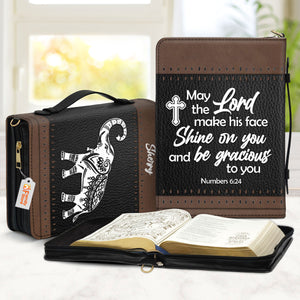 Elephant May The Lord Make His Face Shine On You - Thoughtful Gift For Christians - Personalized Bible Covers - AT4081453