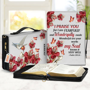 I Praise You, For I Am Fearfully And Wonderfully Made - Beautiful Personalized Bible Covers - AT4080826