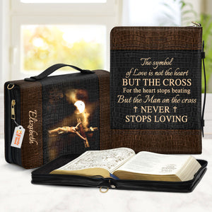 Special Jesus The Man On The Cross Never Stops Loving - Thoughtful Gift For Christians - Personalized Bible Covers - AT4081417