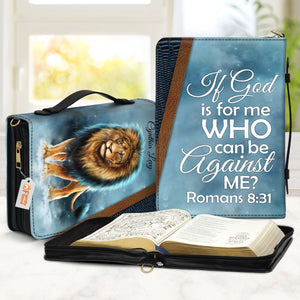 If God Is For Me Who Can Be Against Me - Awesome Personalized Bible Covers - AT4080703