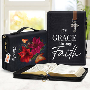 By Grace Through Faith - Thoughtful Gift For Christians - Personalized Bible Covers - AT4080732