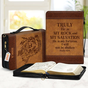 He Is My Rock And My Salvation - Beautiful Personalized Bible Covers - AT4082409