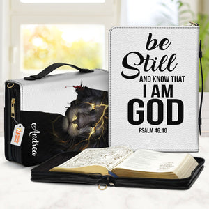 Be Still And Know That I Am God - Personalized Lion Bible Covers - AT4080707