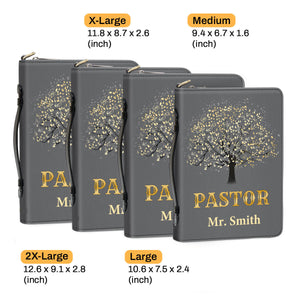 Thank You Pastor Grey - Beautiful Personalized Bible Covers - AT4082434