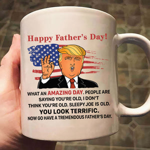 What An Amazing Day President Donald Trump - Gift For Dad, Husband, Father's Day - Personalized Ceramic Mug - NH96