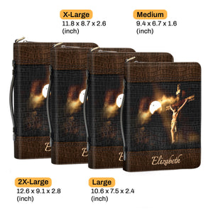 Special Jesus The Man On The Cross Never Stops Loving - Thoughtful Gift For Christians - Personalized Bible Covers - AT4081417