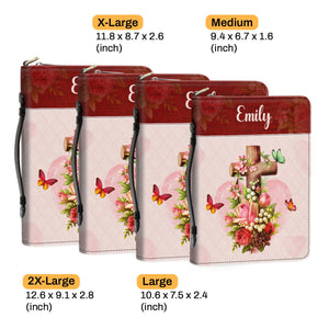 For God So Loved The World Christian Valentine - Unique Personalized Bible Covers - AT4080932