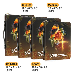 Roses And Bird Prayer Is The Key To Heaven - Beautiful Personalized Bible Covers - AT4082419