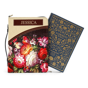 May He Make All Your Plans Succeed - Awesome Personalized Flower Bible Covers - AT4080701