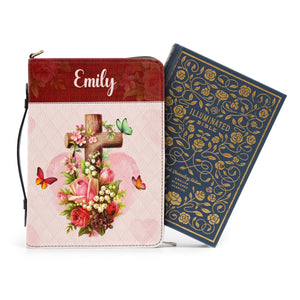 For God So Loved The World Christian Valentine - Unique Personalized Bible Covers - AT4080932